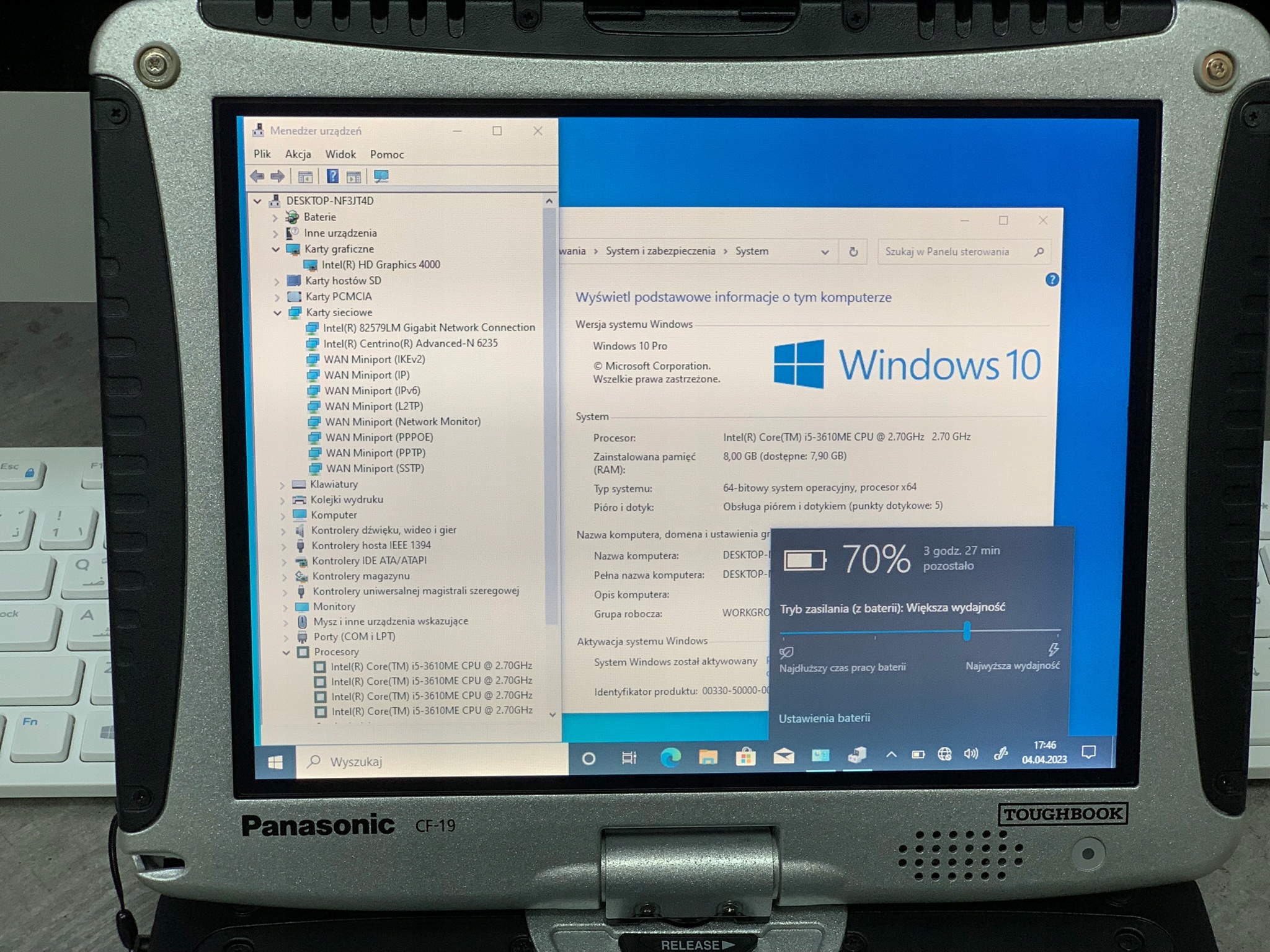 Panasonic CF-19 MK8 i5-3610ME 2.7GHz 16GB 1TB SSD - obrazek 12