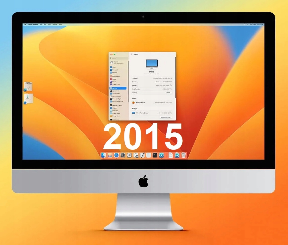 Apple iMac 21,5" i5-5575R 8GB 256SSD 2015 Stan.BDB
