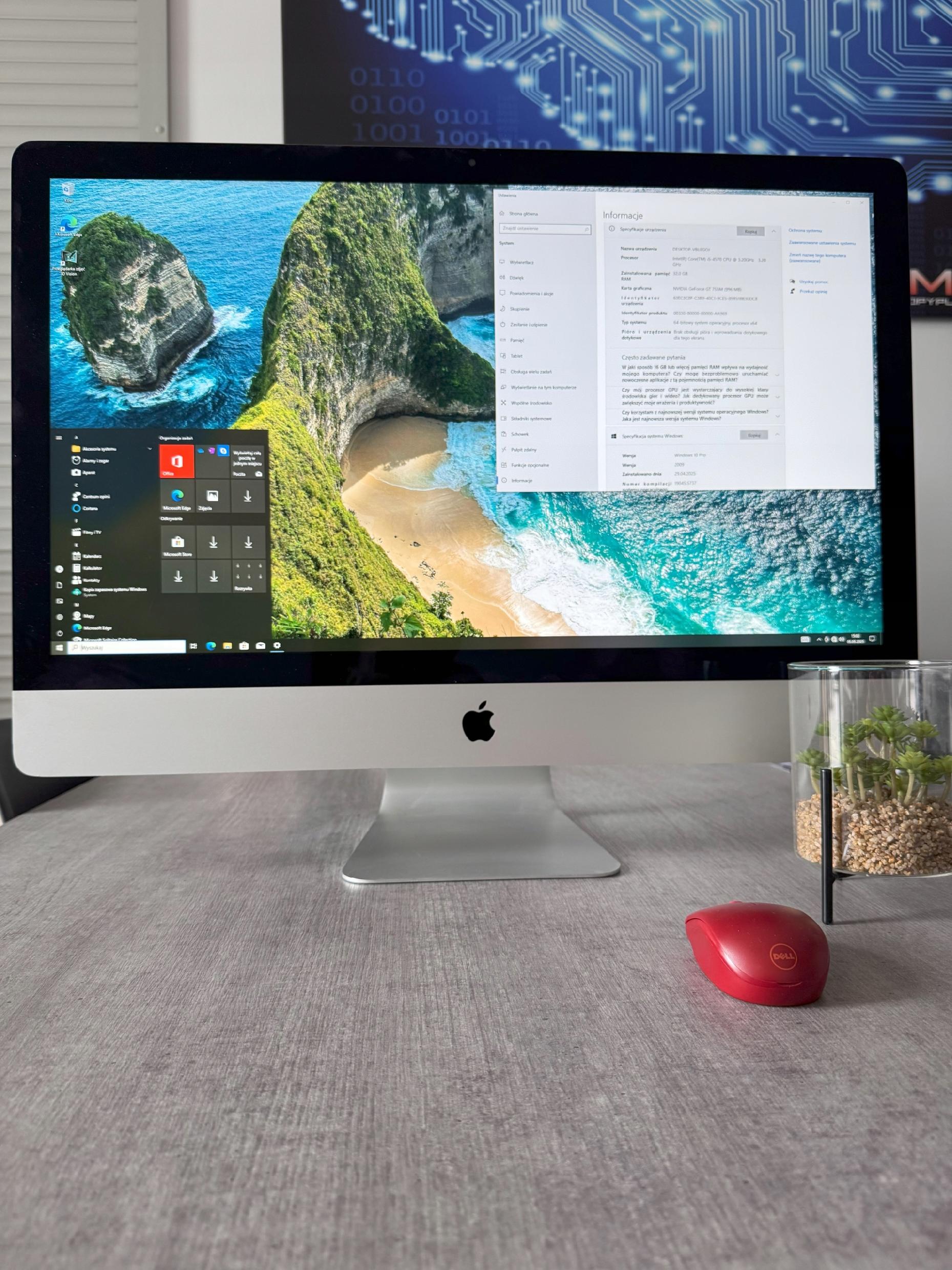 Komputer Apple iMac 27" i5 4x3,2GHz 16GB 1Tb - Windows 10! - obrazek 3