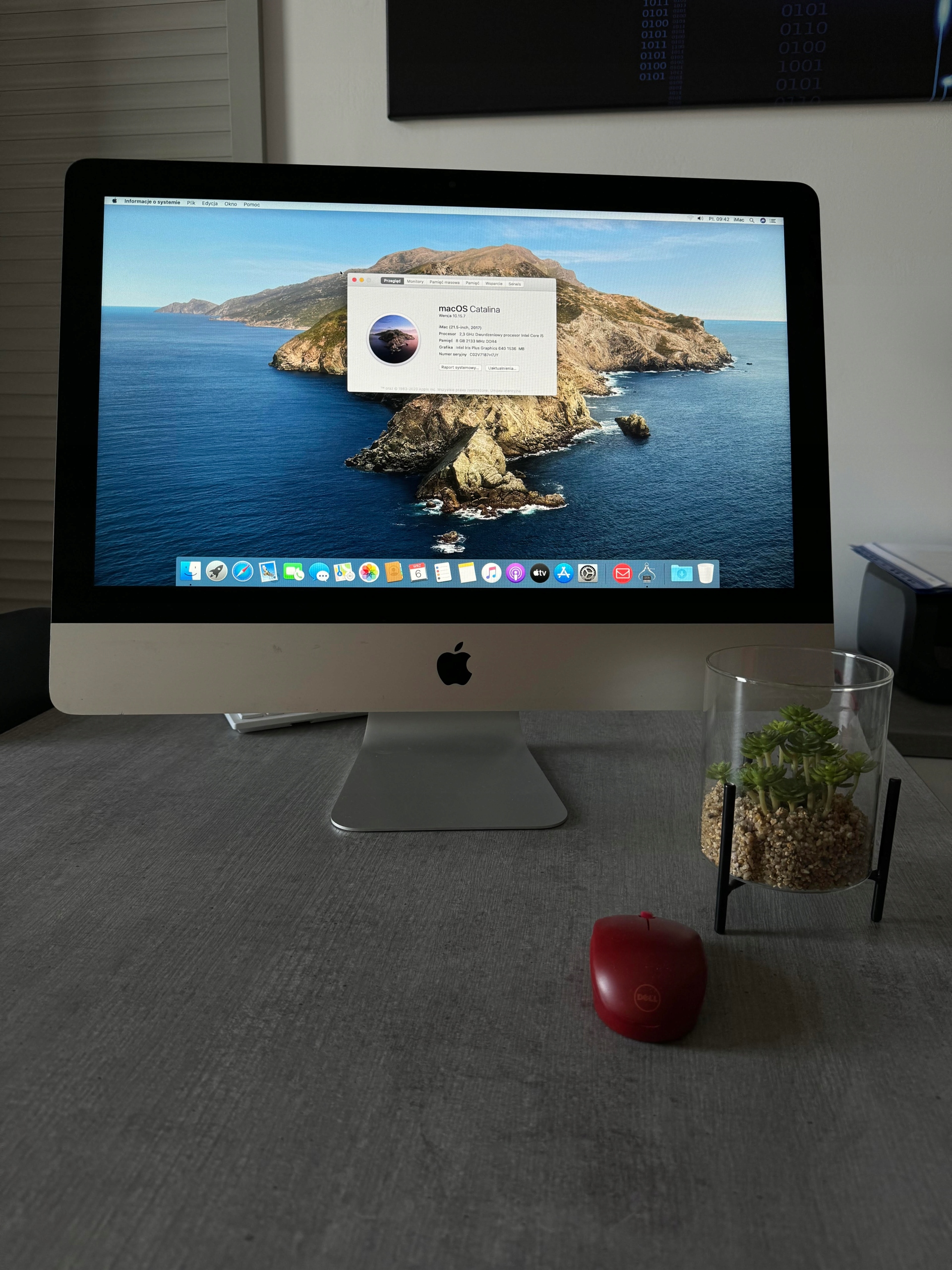 Apple iMac 21,5" i5-7360U 16GB 1TB SSD - 2017 + Klawiatura i Myszka Apple! - obrazek 3