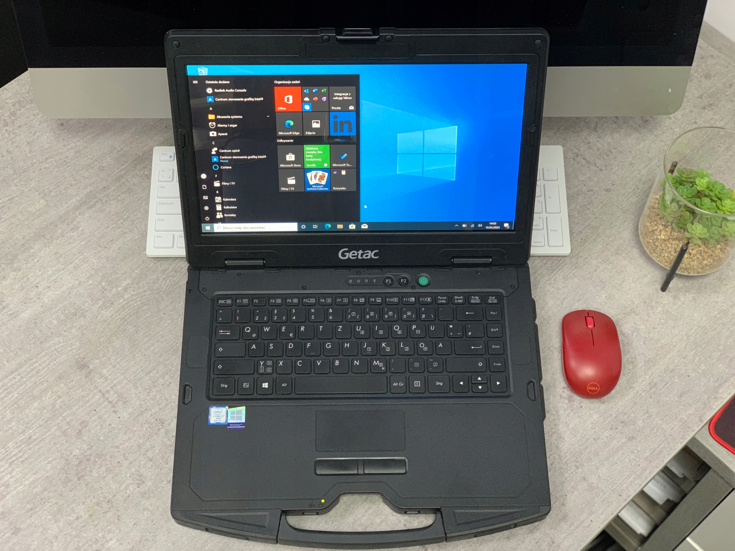 Laptop przemysłowy GETAC S410 G3 i7-8665u 32GB 1024SSD DOTYK WINDOWS 11 - obrazek 4