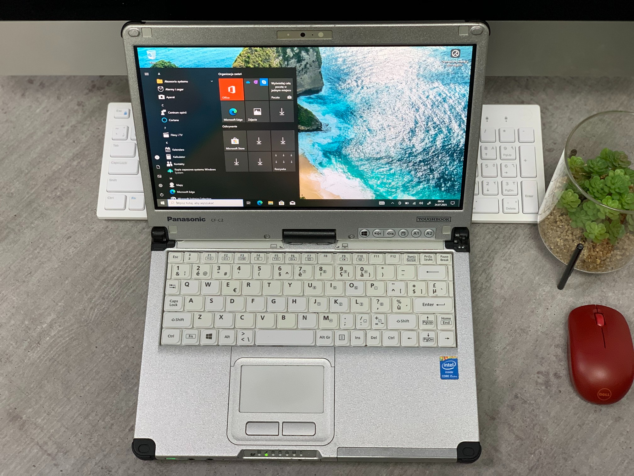 Tablet Panasonic CF-C2 MK2 i5-4300u 8GB 512SSD DOTYK do warsztatu +LTE - obrazek 4