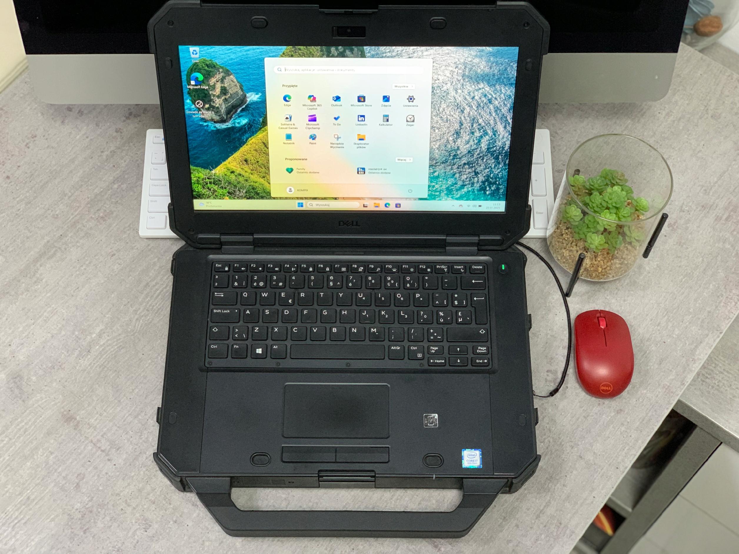 Pancerny Dell 7424 Rugged i7-8650 16Gb 512SSD LTE - Laptop przemysłowy - obrazek 4
